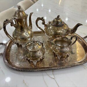 Antique Silver Tea Set